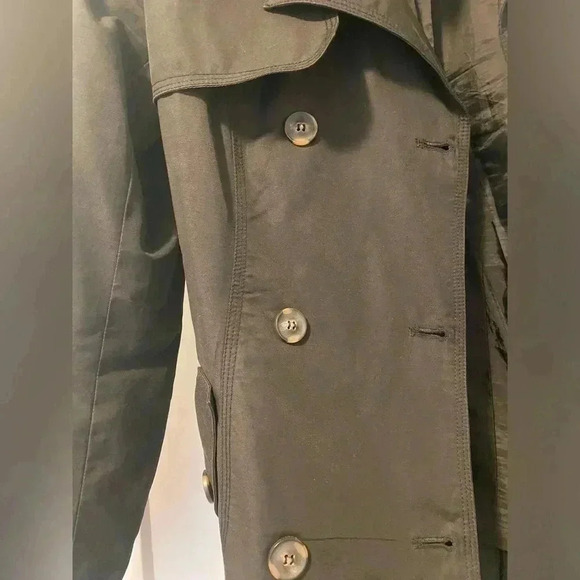 Women’s Only  & Sons Black Trench Coat - Picture 10 of 11